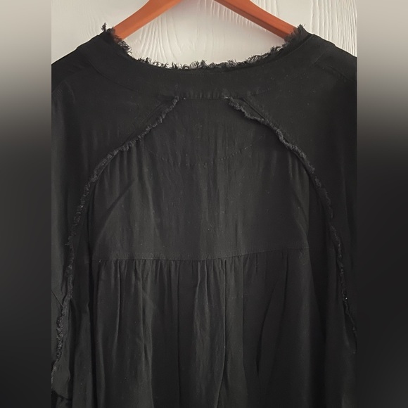 Carly Jean Los Angeles Black Alice Boho Blouse Size XS - Picture 6 of 8